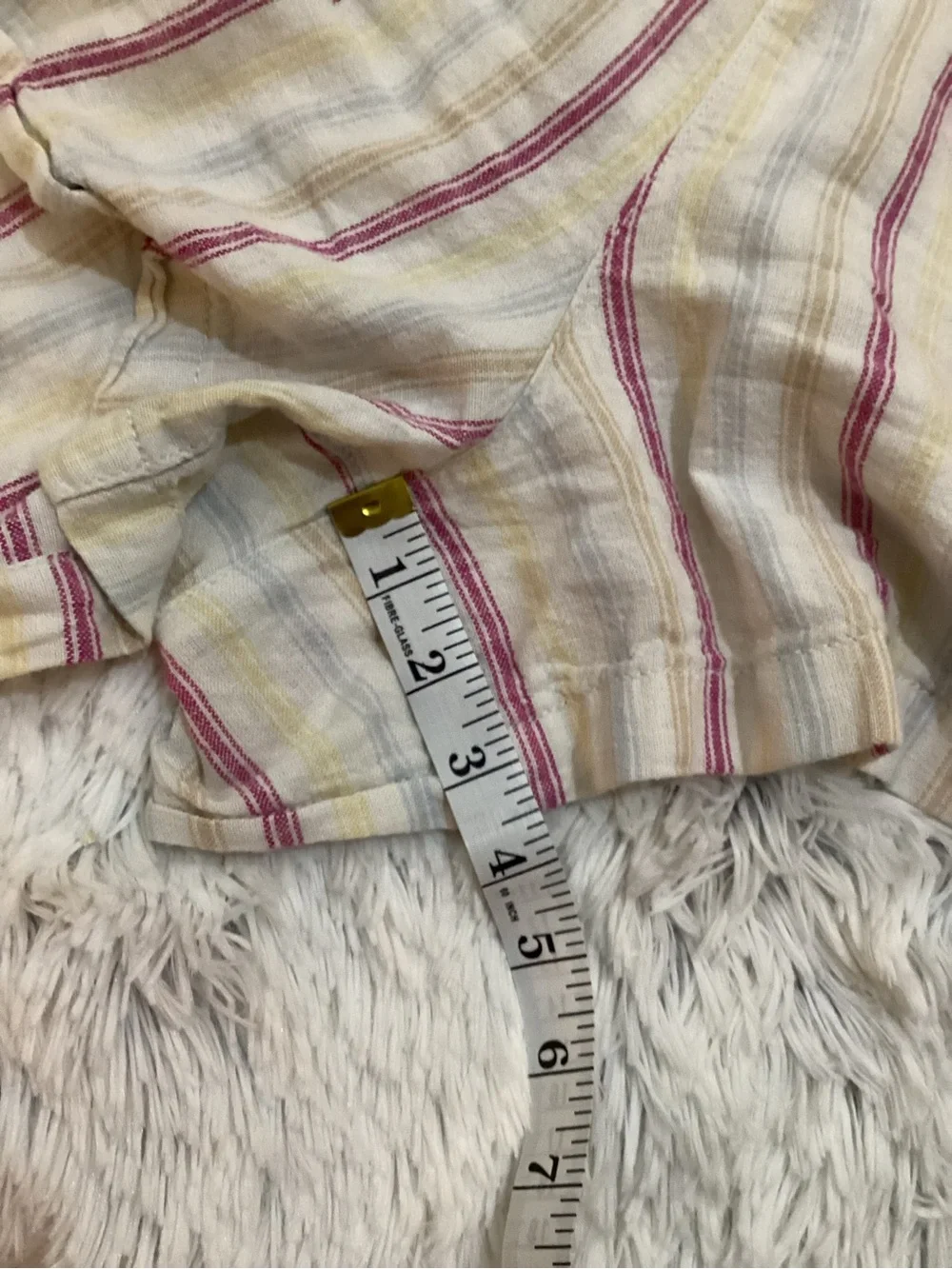 GAP Linen Blend Striped Pull-On Shorts XXL Coastal Cottagecore